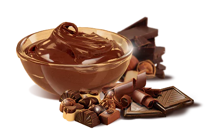 image of plate of dark chococlate